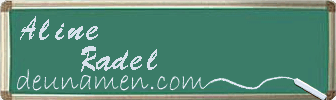 Aline Radel Visitenkarte